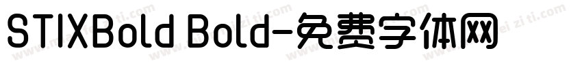 STIXBold Bold字体转换